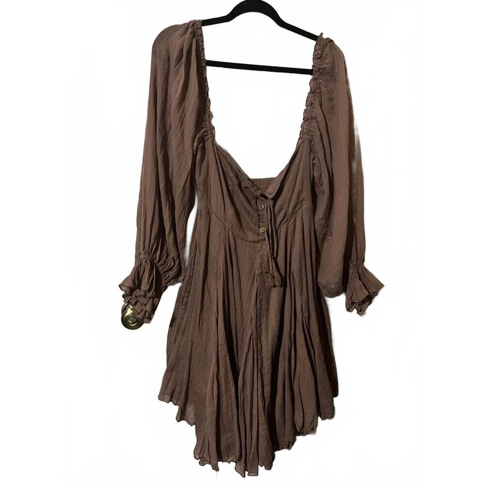 Free people Rare how about you mini dress M boho festival - Picture 3 of 6